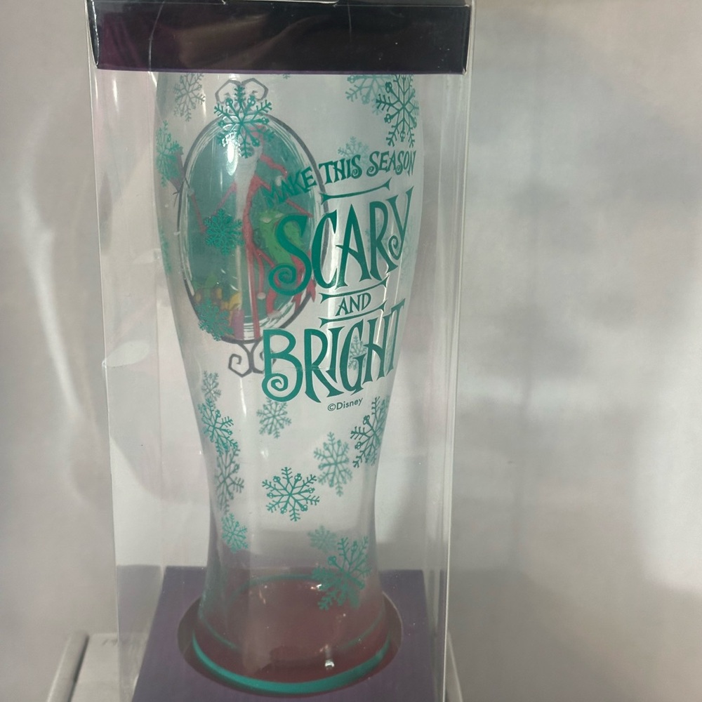 Disney Nightmare Before Christmas‎ Santa Jack Glass Goblet 26oz - Picture 3 of 12